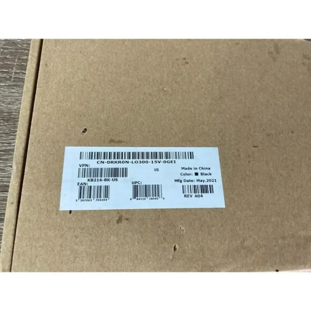 Dell Wired USB Keyboard and Mouse Bundle‎ Black Slim Quiet Keys